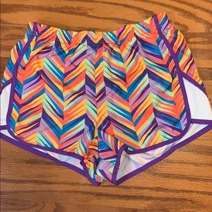 Multi-colored athletic shorts